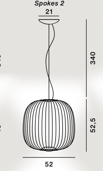Lampada a sospensione Spokes - Foscarini