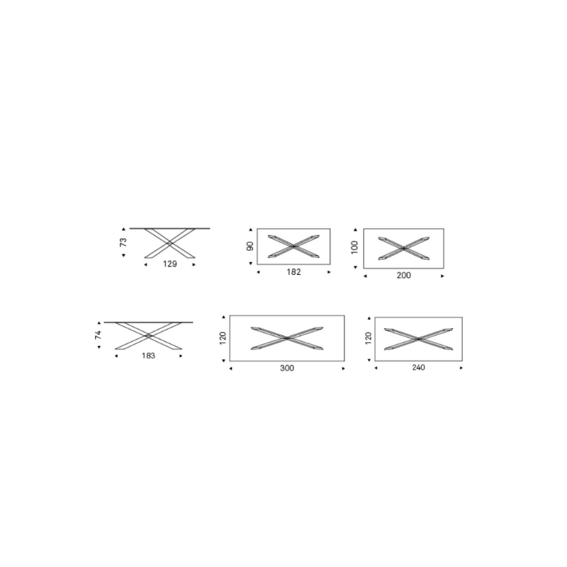 Tavolo Spyder Legno - Cattelan Italia