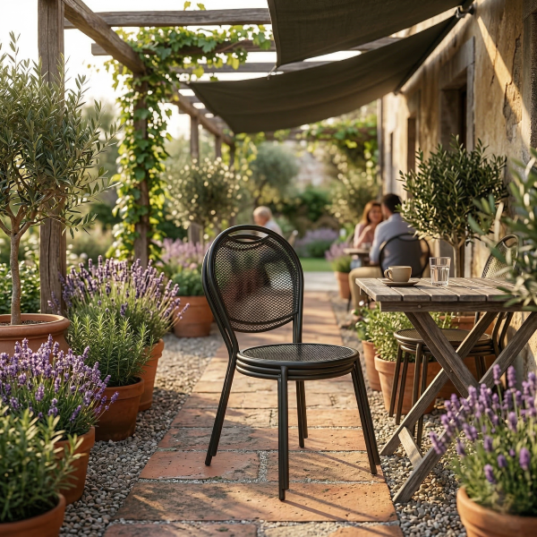 Sedia in metallo per esterno Steel - Pozzoli