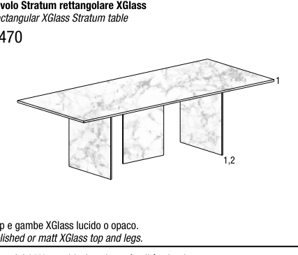 Tavolo fisso Stratum - Lago