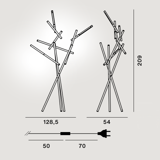 Lampada da terra Tuareg - Foscarini