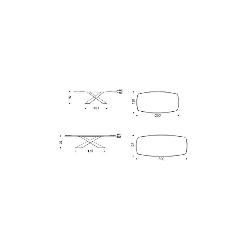 Tavolo Tyron Wood - Cattelan Italia