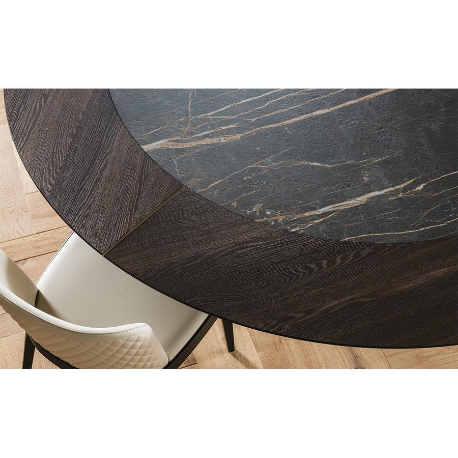 Tavolo Skorpio Ker-Wood Round Cattelan Italia
