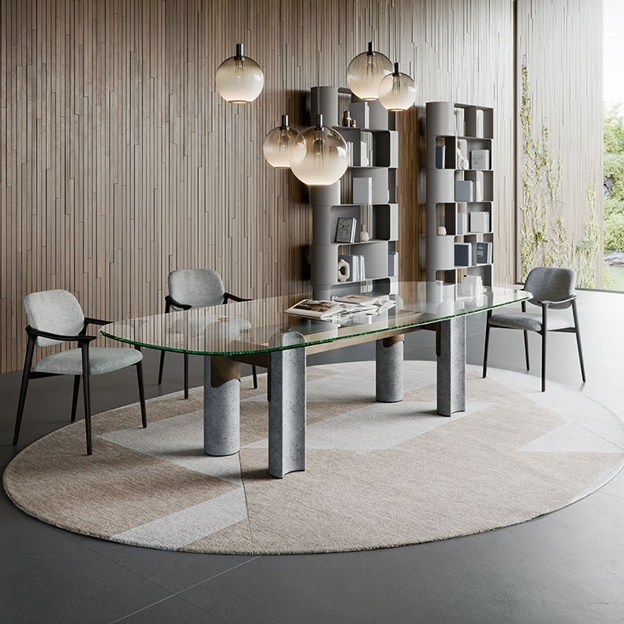 Tavolo Bilbao Glass Cattelan Italia