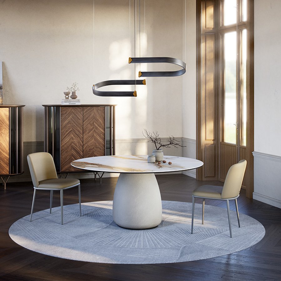 Tavolo Botero Keramik Round Cattelan Italia