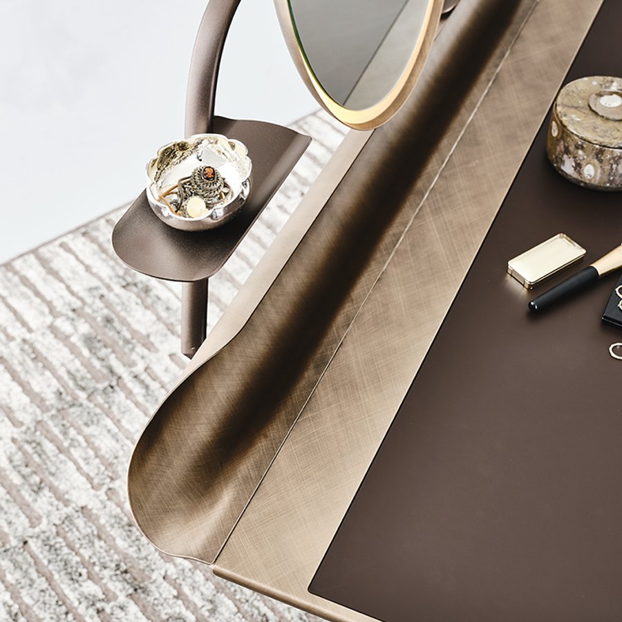 Consolle trucco Cocoon Trousse Leather Cattelan Italia