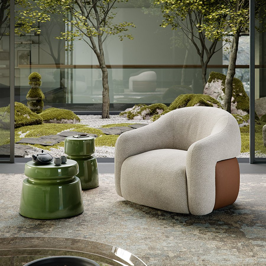 Poltrona girevole Baldwin Turn Cattelan Italia