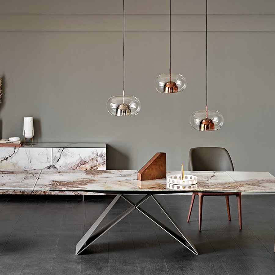 Tavolo Premier Crystalart Drive Cattelan Italia