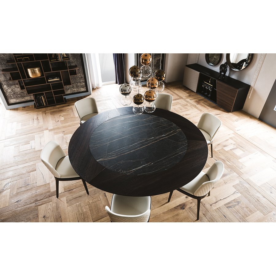 Tavolo Skorpio Ker-Wood Round Cattelan Italia