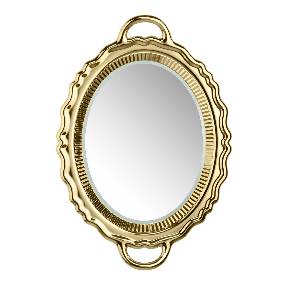 Specchio Plateau Miroir Metal Finish Qeeboo