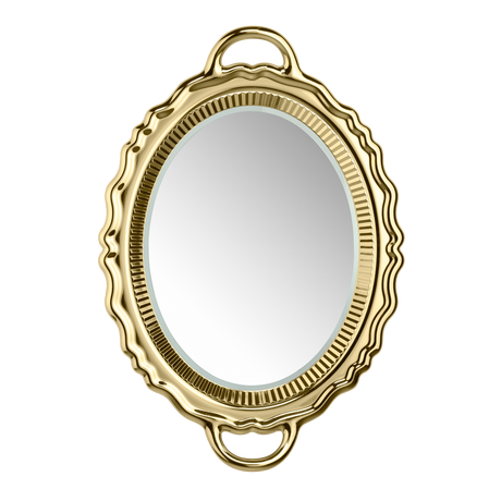 Specchio Plateau Miroir Metal Finish Qeeboo