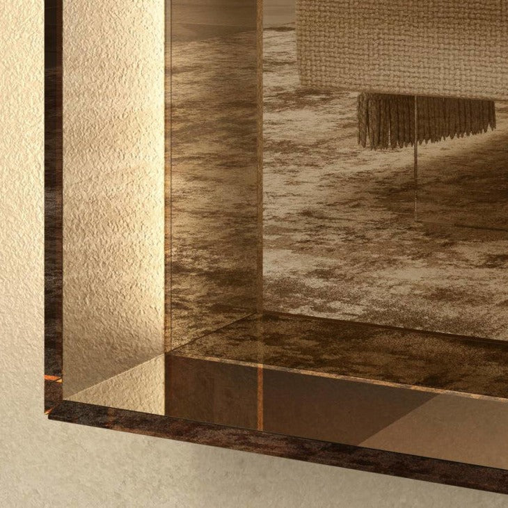 Specchio per bagno luminoso tondo sospeso 60 x 60 cm BORJA