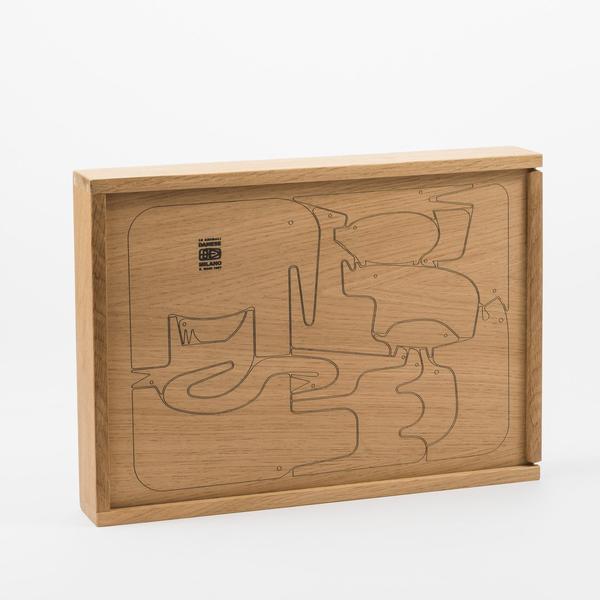 16 Animali / 16 Pesci Danese Milano, puzzle in legno di Enzo Mari