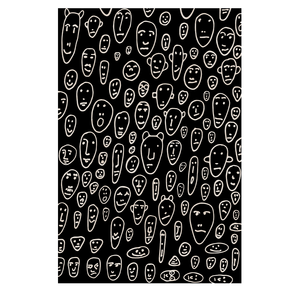 Tappeto Floating Faces Qeeboo