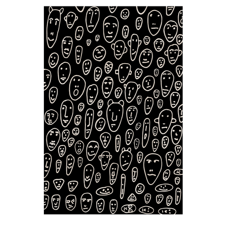 Tappeto Floating Faces Qeeboo