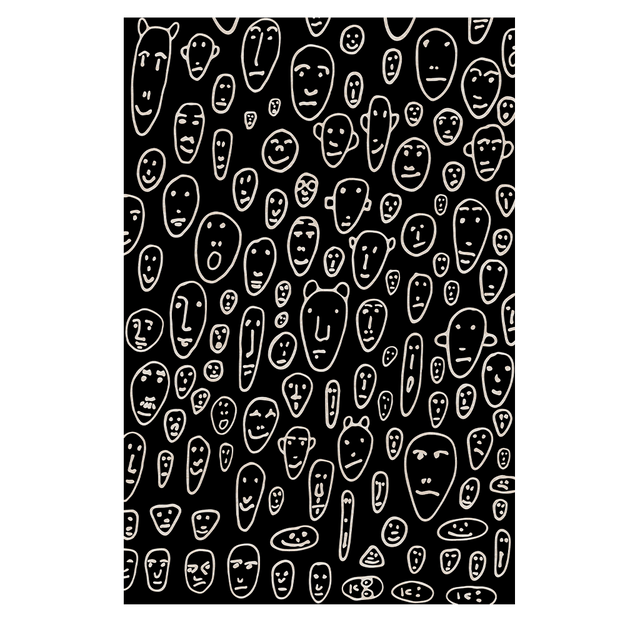 Tappeto Floating Faces Qeeboo