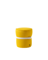 Pouf Pof Connubia in tessuto Cros limone
