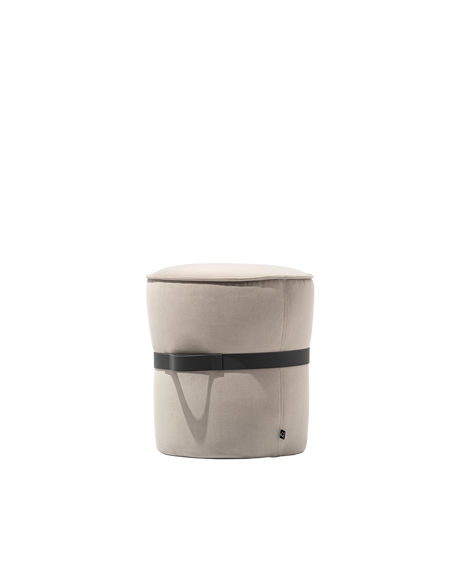 Pouf Pof Connubia in tessuto Mat sabbia