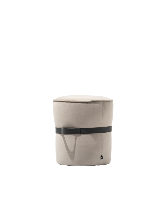 Pouf Pof Connubia in tessuto Mat sabbia