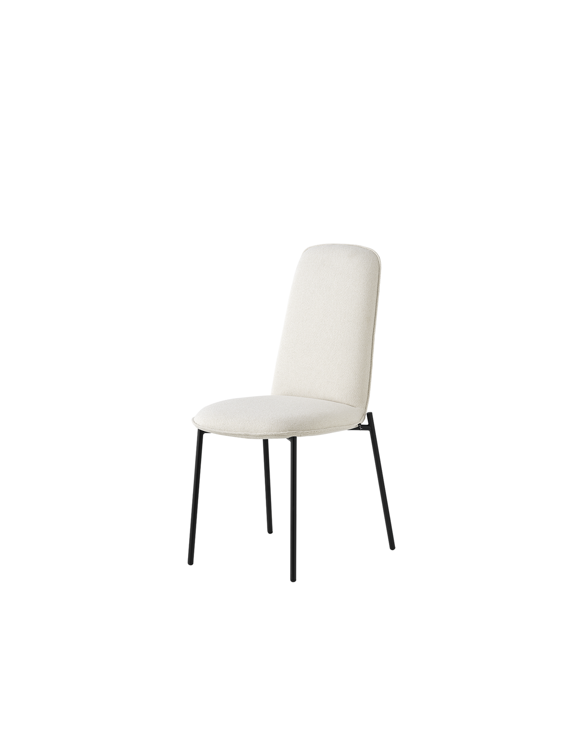 Sedia Riley CB2157 Connubia con struttura nero opaco e tessuto Cros sabbia