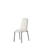 Sedia Riley CB2157 Connubia con struttura nero opaco e tessuto Cros sabbia