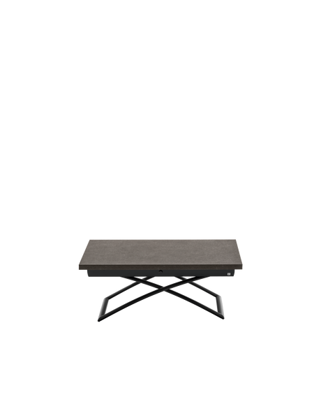 Tavolino trasformabile Magic-J Connubia nero con piano Vulcano