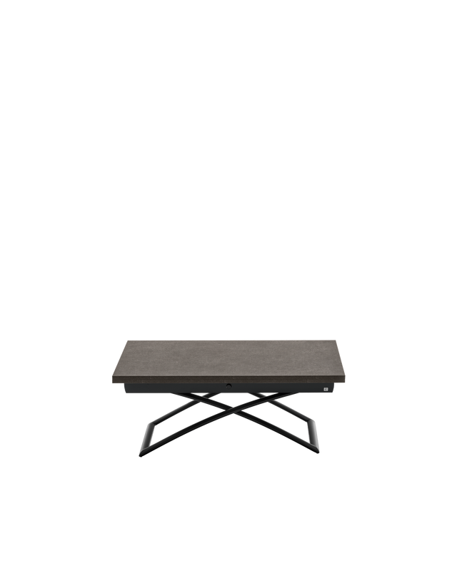 Tavolino trasformabile Magic-J Connubia nero con piano Vulcano