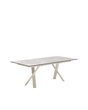 Tavolo allungabile Master Connubia con base canapa opaco e piano in ceramica Arenaria