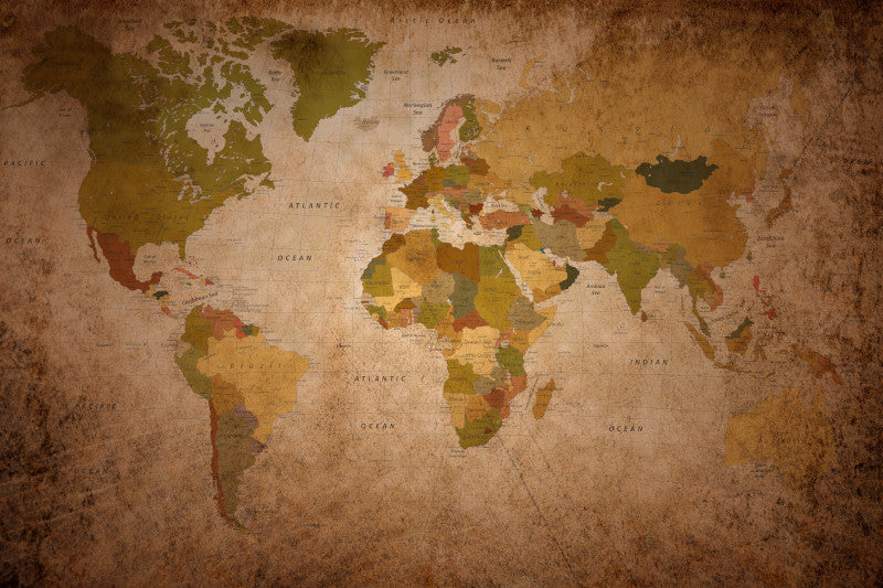 Carta da parati World Map - Instabilelab