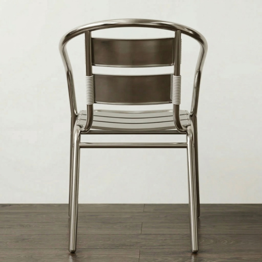 Poltroncina per esterno impilabile Alu | Pozzoli