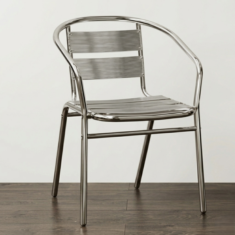 Poltroncina per esterno impilabile Alu | Pozzoli