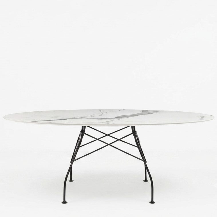 Tavolo Glossy Marmo Ovale - Kartell