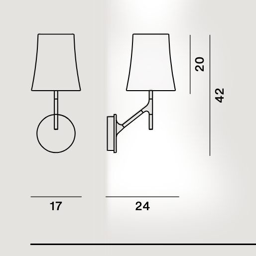 Lampada a parete Birdie - Foscarini