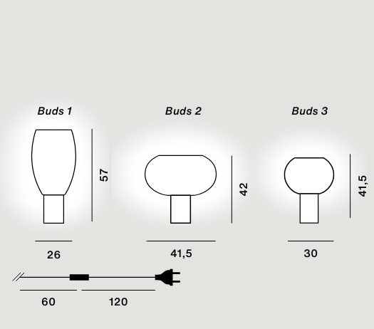 Lampada da tavolo Buds - Foscarini