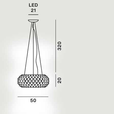 Lampada a sospensione Caboche Plus - Foscarini