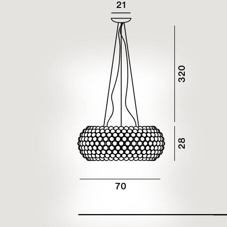 Lampada a sospensione Caboche Plus - Foscarini