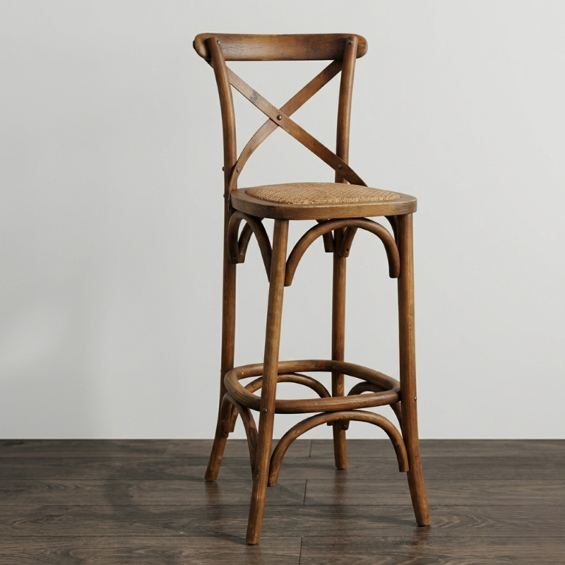 Sgabello in legno per bar o ristoranti Classic - Pozzoli