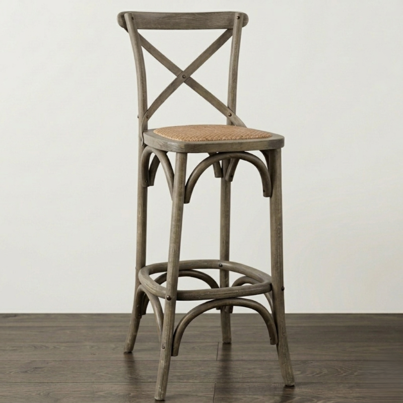 Sgabello in legno per bar o ristoranti Classic - Pozzoli