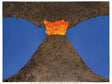 Dieci, il Vulcano Danese Milano, stampa serigrafica di Enzo Mari
