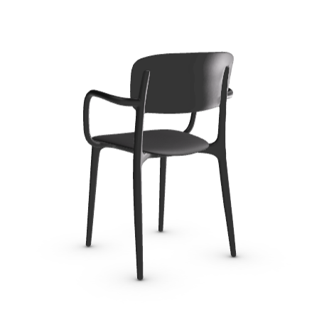 Sedia impilabile con braccioli Liberty - Calligaris