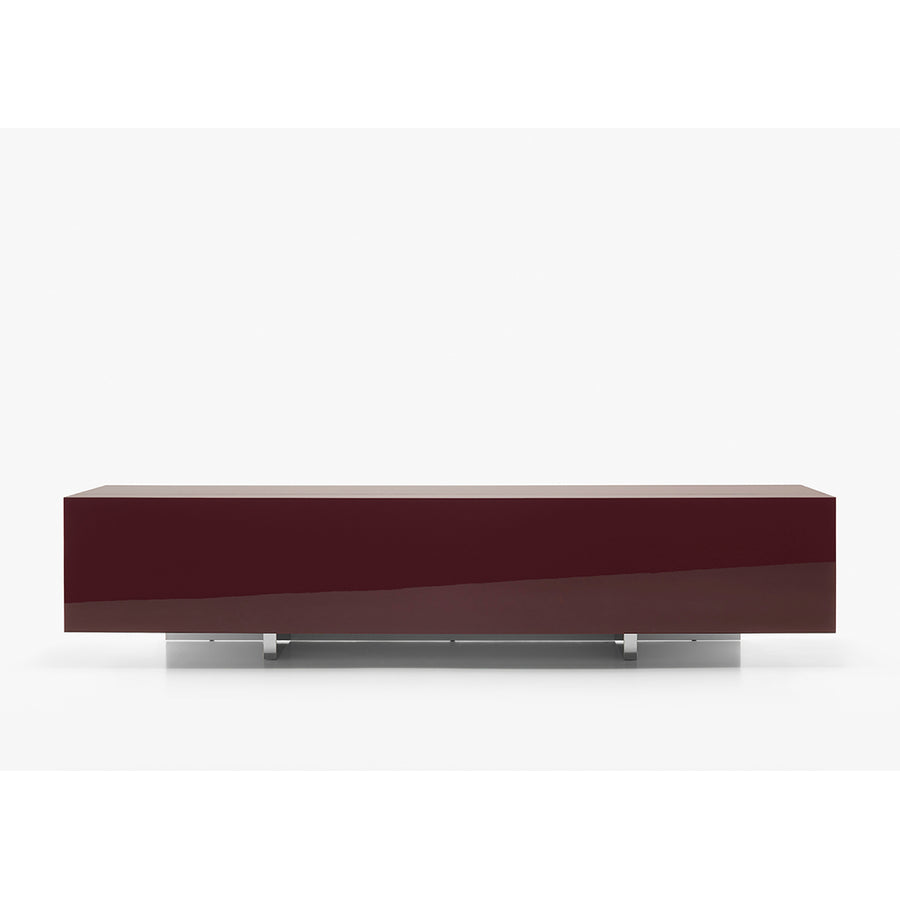 Madia Ludwig Acerbis laccata con fianchi in acciaio design Lodovico Acerbis