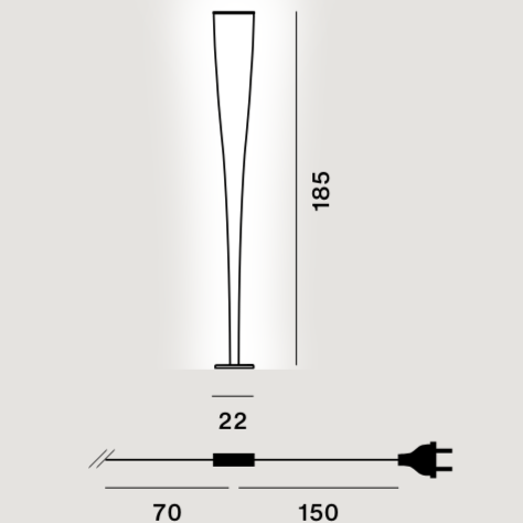 Lampada da terra Mite - Foscarini