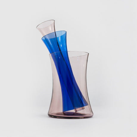 Murano D Danese Milano, vaso in vetro di Murano di Enzo Mari