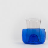 Murano E Danese Milano, vaso e coppa in vetro di Murano di Enzo Mari