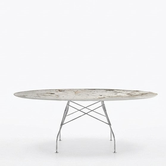 Tavolo Glossy Marmo Ovale - Kartell
