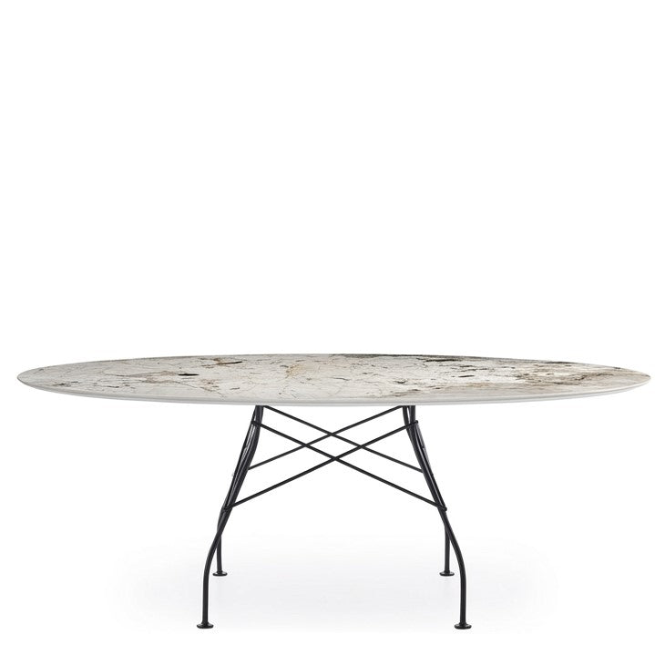 Tavolo Glossy Marmo Ovale - Kartell
