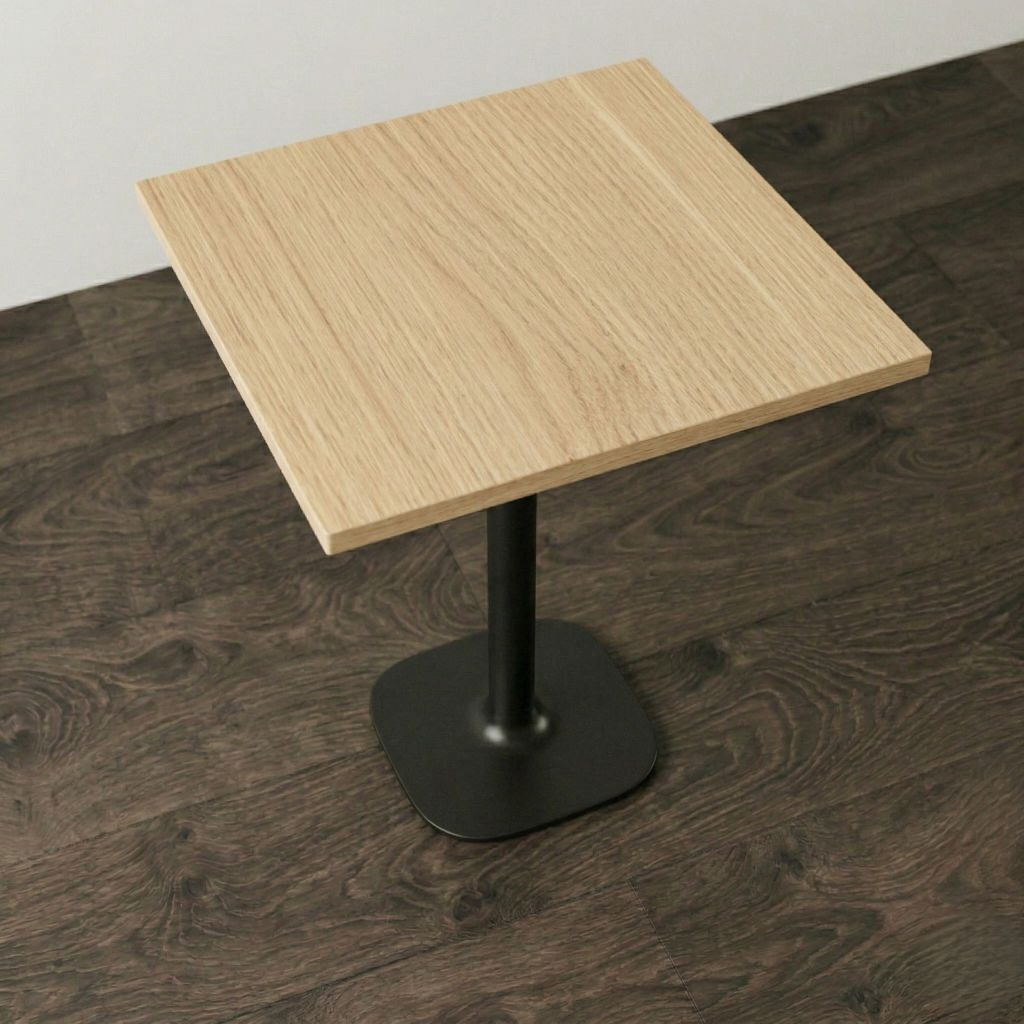 Piano tavolo in laminato effetto rovere naturale