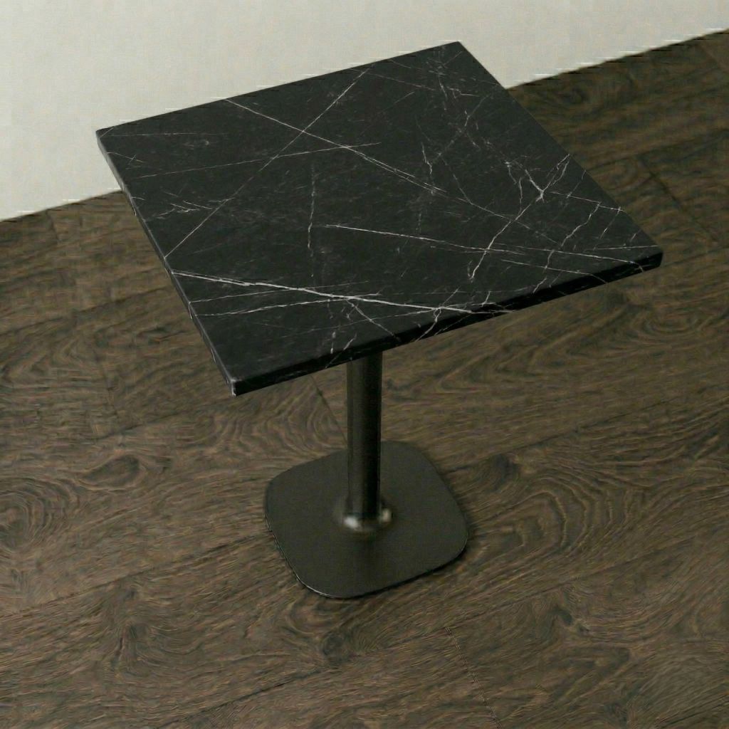 Piano Tavolo in Laminato Effetto Marmo Black