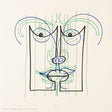 Presenza degli antenati II Danese Milano, stampa serigrafica di Bruno Munari