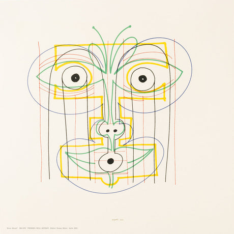 Presenza degli antenati V Danese Milano, stampa serigrafica di Bruno Munari